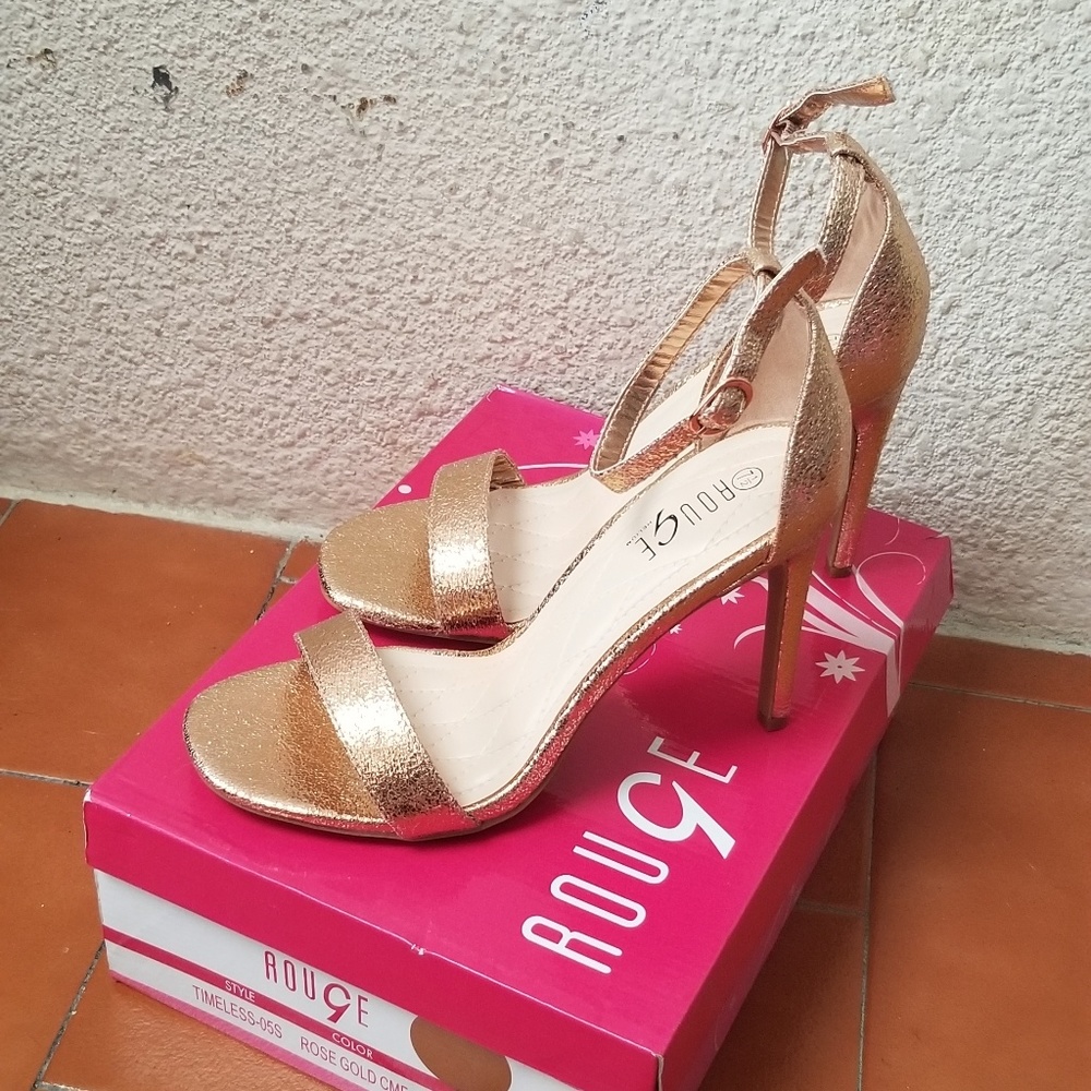 High heel sandals.
